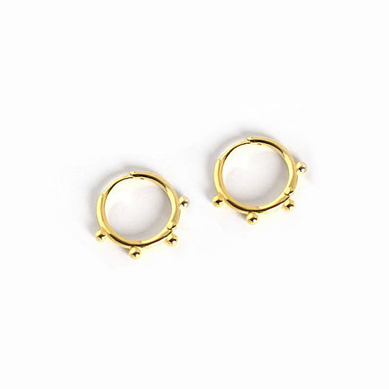 Stella Detailed Gold Hoops