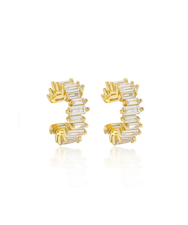 Aurelia CZ Gold Ear Cuffs