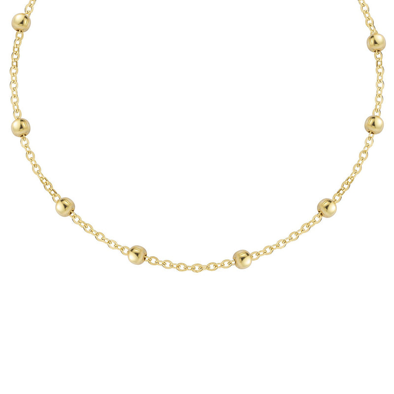 Beaded Fine Gold Choker