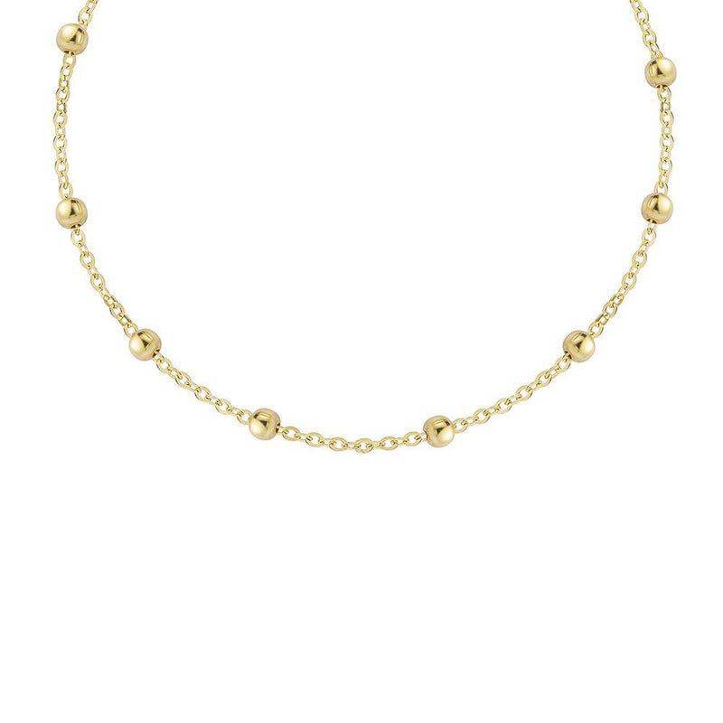 Beaded Fine Gold Choker - Eschati Jewellery