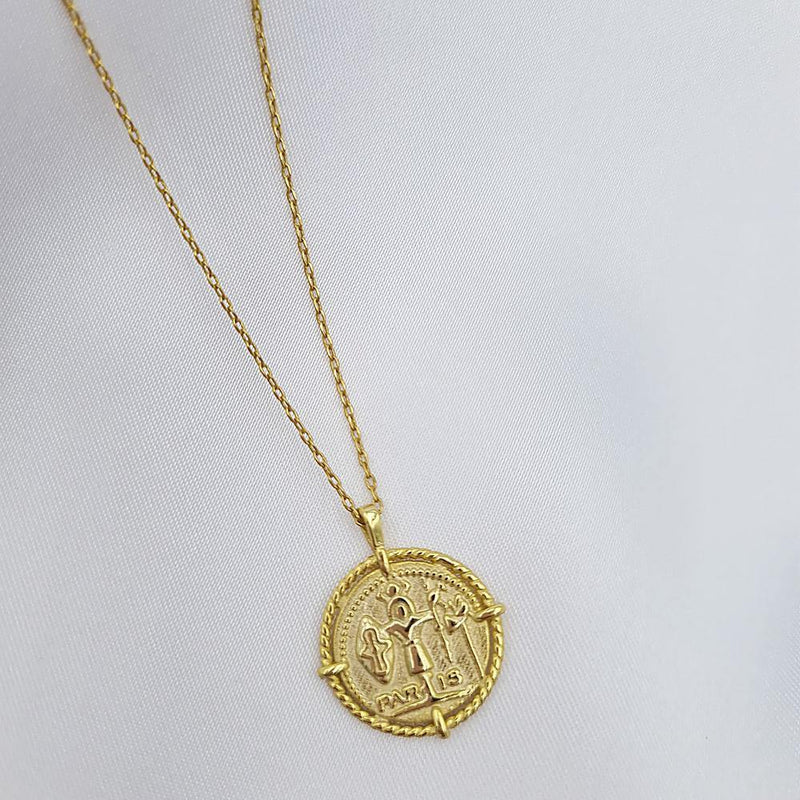 God of Paris Gold Necklace - Eschati Jewellery