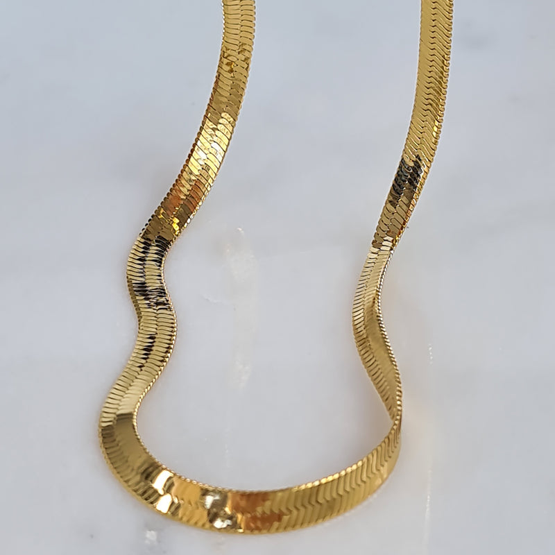 Josie Gold Snake Choker Necklace