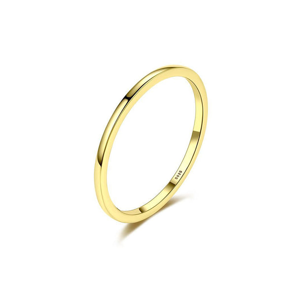 Minimal Gold Stacking Ring