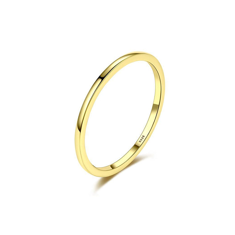 Minimal Gold Stacking Ring