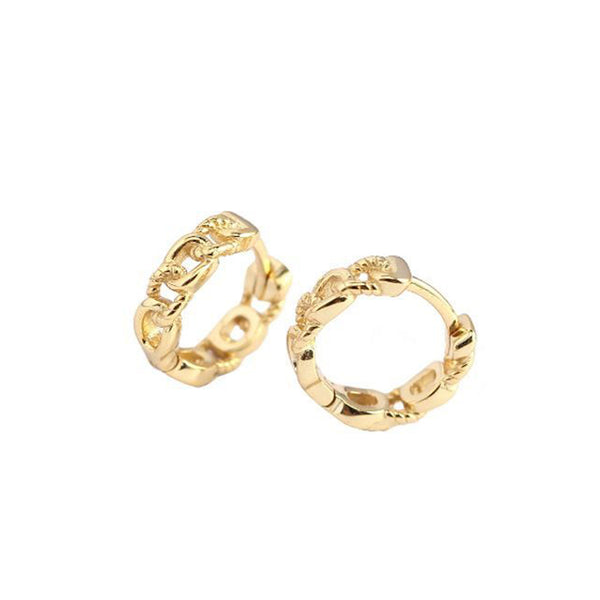 Mini Gold Chain Hoops