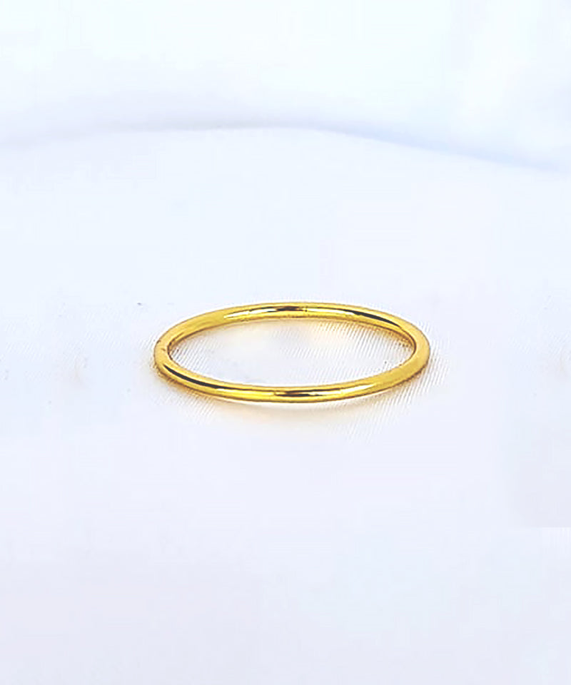 Minimal Gold Stacking Ring