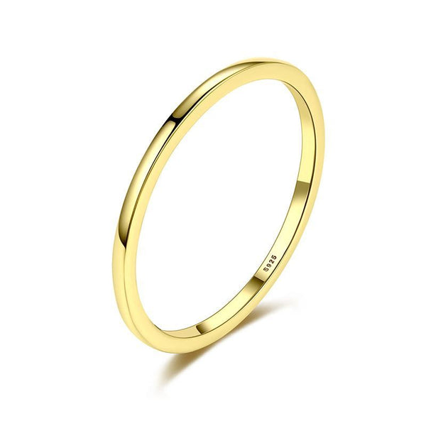 Minimal Gold Stacking Ring