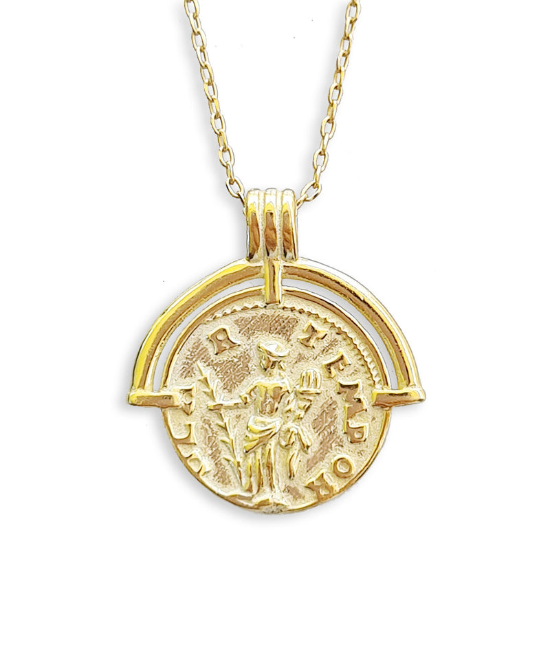 Mykonos Gold Pendant Necklace