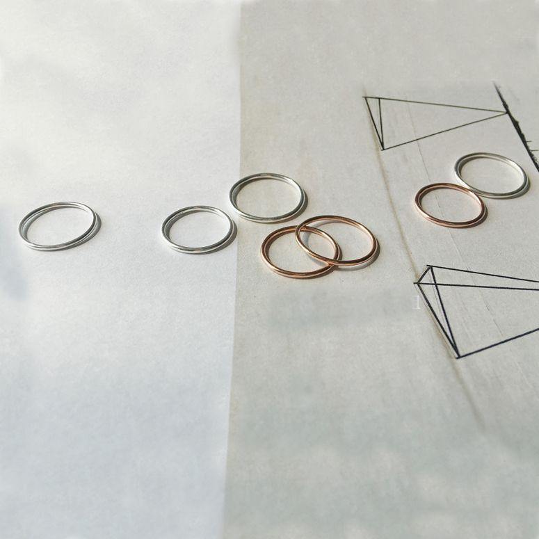 Minimal Gold Stacking Ring - Eschati Jewellery